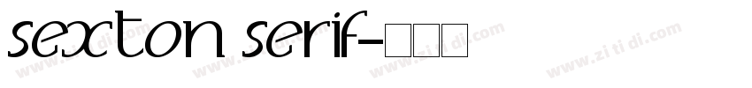 sexton serif字体转换